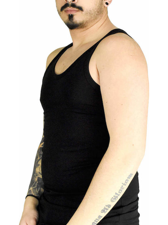 Men's Undershirt Sleeveless in Black Color