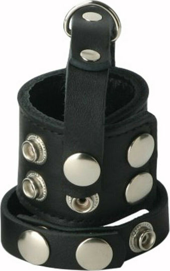 XR Cock Strap Ball Stretcher Ring Schwanz Metallisch Schwarz