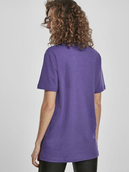 Mister Tee MT1129 Women's Oversized T-shirt Purple MT1129-01459