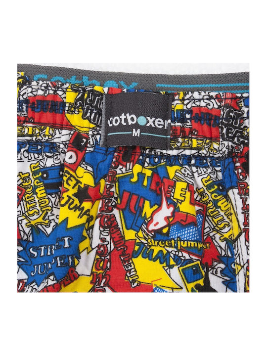 2010-H Men's Boxer Multicolour with Patterns