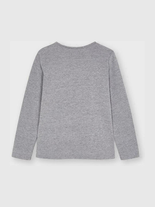 Mayoral Kids Blouse Long Sleeve Gray