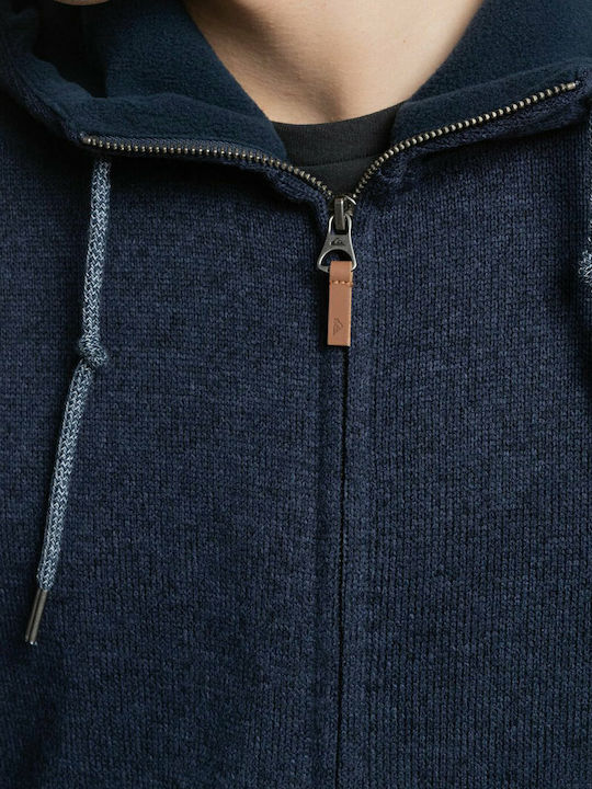 Keller Men's Knitted Cardigan with Hood Parisian Night
