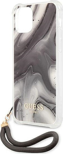 Guess Marble Umschlag Rückseite Kunststoff mit Band Gray (iPhone 12 mini)