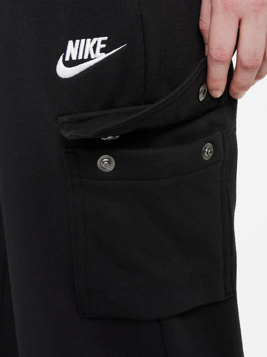 Sportswear Essentials Παντελόνι Φόρμας με Λάστιχο Μαύρο