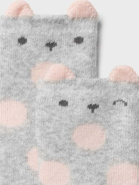 Mayoral Girls Knee-High Non-Slip Socks Gray