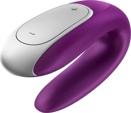 Satisfyer Double Fun Δονητής για Ζευγάρια με Απομακρυσμένο Έλεγχο Μωβ