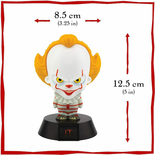 Paladone Παιδικό Διακοσμητικό Φωτιστικό IT Pennywise Icon Πορτοκαλί