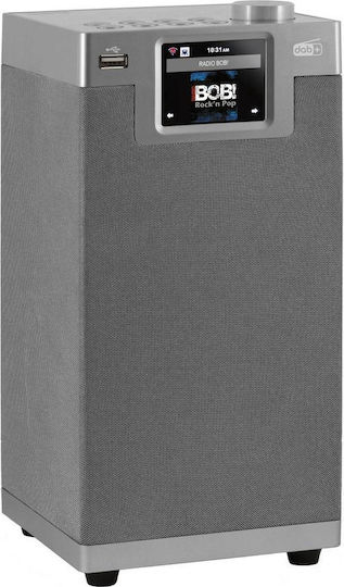 Imperial AV Dabman i600 Επιτραπέζιο Ραδιόφωνο Ρεύματος DAB+ με USB Ασημί