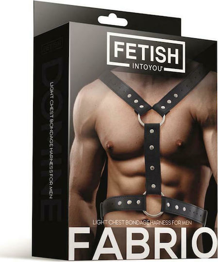 IntoYou Fabrio Light Chest Bondage Harness For Men Schwarz FI-454