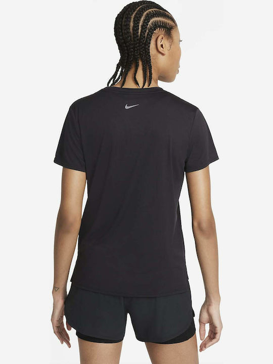 Swoosh Damen T-Shirt Dri-Fit Schwarz