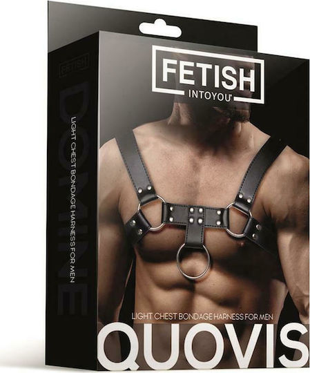IntoYou Quovis Light Chest Bondage Harness For Men Schwarz