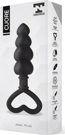 Tardenoche Cuore Anal Plug Silicone Dop Anal Black