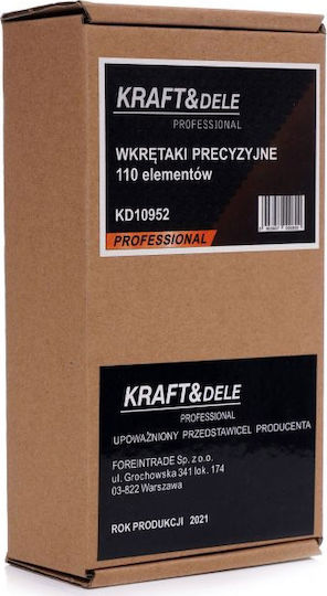 Kraft & Dele Κατσαβίδι με 110 Εναλλασσόμενες Μύτες