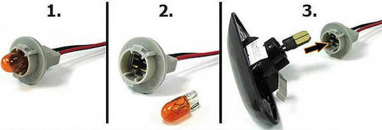 Vinstar Dynamic Smoke Φλας για Smart Fortwo 451 2007-2014 2τμχ