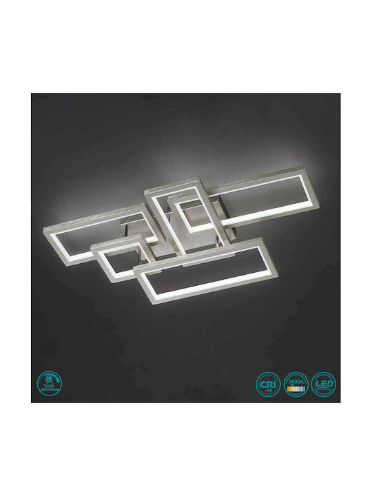 Wofi Viso Deckenleuchte 99cm Silber mit Integrierter LED