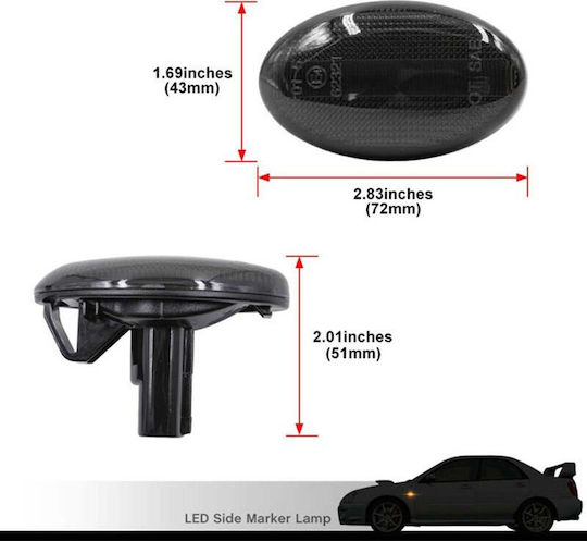 Flash Lumini LED pentru Subaru Impreza 2buc