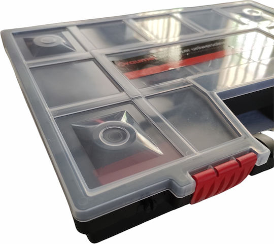 Draumet Tool Compartment Organiser 15 Slot Adjustable Black 39x29x6.5cm