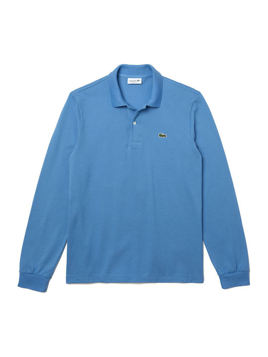 Lacoste Herren Shirt Langarm Polo Hellblau