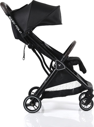 Cangaroo Easy Fold Baby Stroller Suitable for Newborn Black 8.2kg