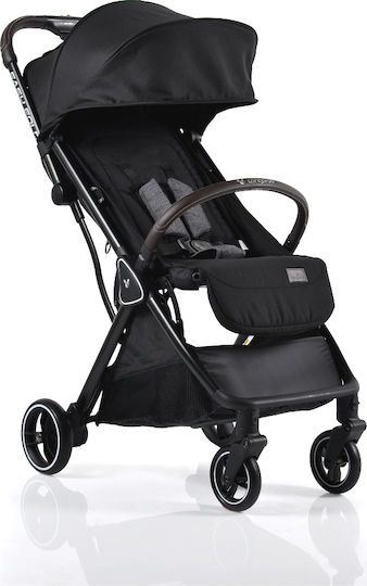 Cangaroo Easy Fold Baby Stroller Suitable for Newborn Black 8.2kg