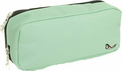 No Fear Pencil Case with 2 Compartments Green