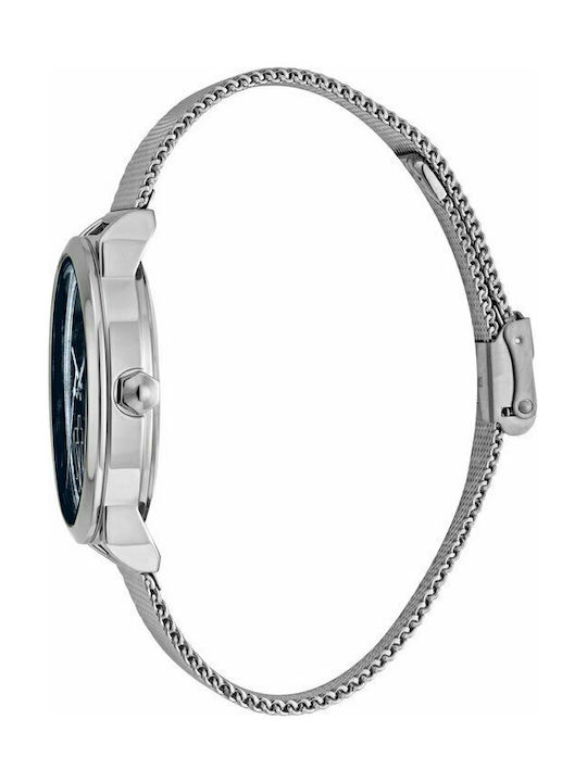 Just Cavalli Tempo Watch Battery with Silver Metal Bracelet