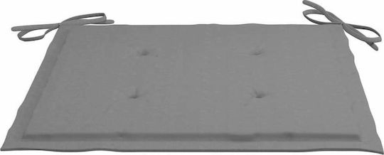 Scaun de exterior Lemn Patină gri / Pernă gri cu pernă 2buc 54x57x91cm