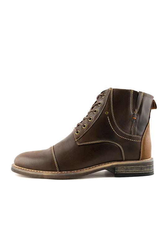 Gale Men's Leather Boots Brown