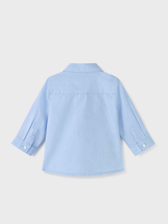 Mayoral Kids One Color Shirt Light Blue