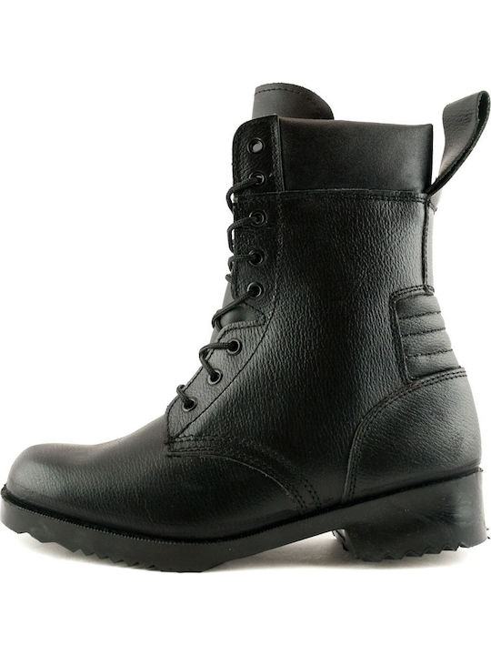 Love4shoes 41 Men's Military Boots Black