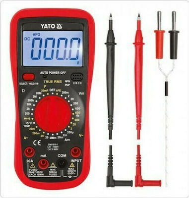 Yato Digital Multimeter True RMS with AC / DC / Resistance / Capacitance / Temperature Measurement YT-73083