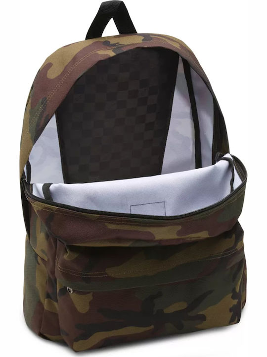 Vans Old Skool IIII Classic Camo Σχολική Τσάντα Πλάτης Γυμνασίου - Λυκείου Πολύχρωμη με Θήκη για Παγούρι 22lt