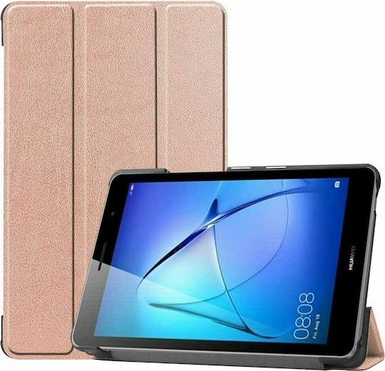 Tri Fold Flip Cover Rose Gold Pentru MatePad T8 8.0