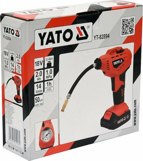 Yato Yato Autoreifenpumpe Wiederaufladbar Ohne Batterie 18V