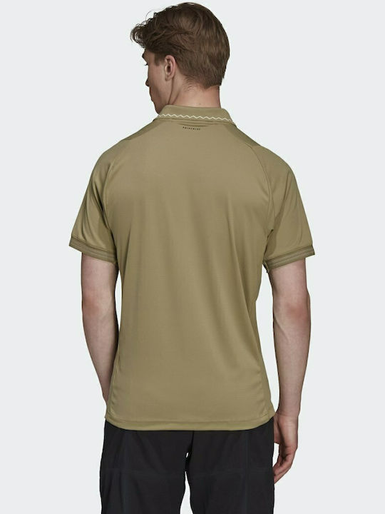 Adidas Tennis FreeLift Primeblue Ανδρικό T-shirt Polo Orbit Green