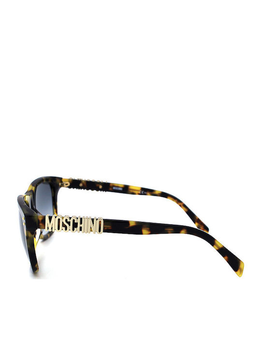 Moschino Ochelari de soare cu Maro Broască țestoasă Din plastic Rame și Albastru Ochelari de soare Lentilă MOS003/S SCL/9O