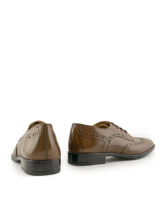 Leder Herren Oxfords Braun