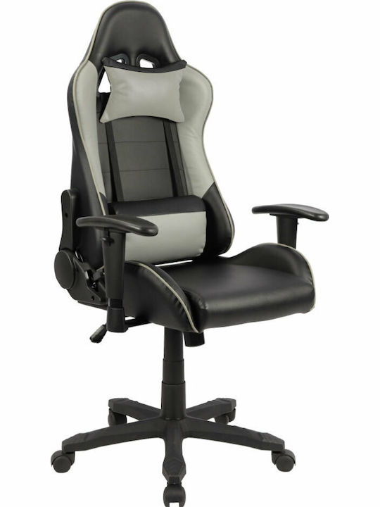 Liberta Gladiator Artificial Leather Gaming Chair with Adjustable Arms Black / Gray