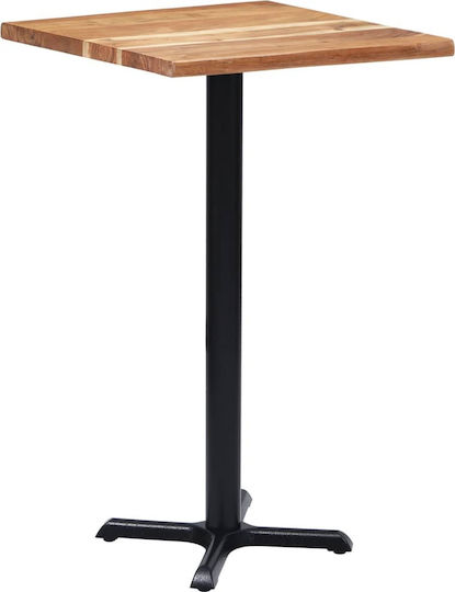 vidaXL Βάση Τραπεζιού Μπαρ Μαύρο 56x56x107cm