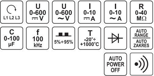 Yato YT-73086 Digital Multimeter with Measurement AC / DC / Resistor / Capacity / Temperature YT-73086