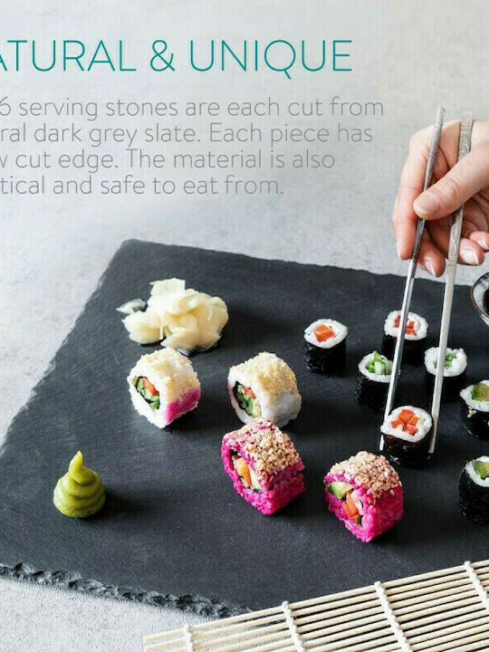 Navaris Stone Serving Platter 30x20cm 6pcs