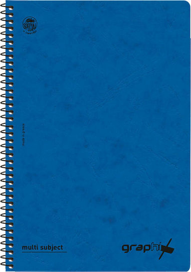 Typotrust Spiral Notebooks Ruled A4 60 Sheets 2 Subjects Graphix 4542-18 12pcs (Μiscellaneous colours)