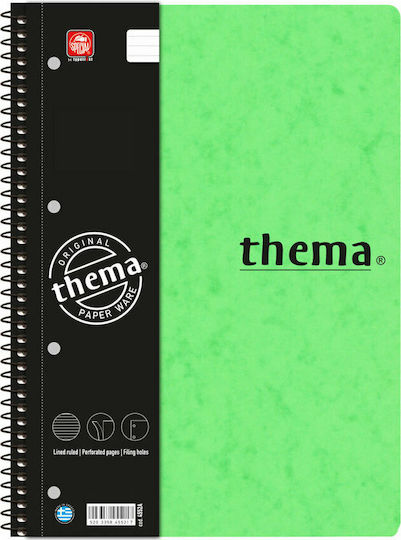 Typotrust Спирал Тетрадка На райета A4 150 Листа 5 Теми Thema 1бр (Различни цветове)