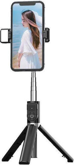 Proda PD-P70S-1 Selfie Stick Trepied Pentru Telefon Mobil Telecomandă Bluetooth Negru