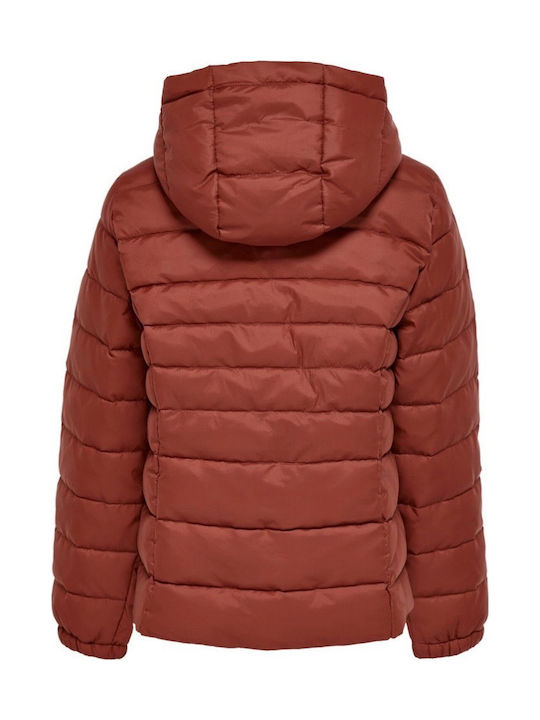 Kids Only Kids Quilted Jacket short Hooded Orange