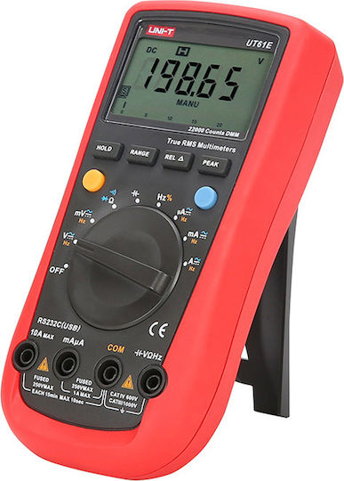 Uni-T Ψηφιακό Πολύμετρο True RMS με Buzzer με Μέτρηση AC / DC UT61E