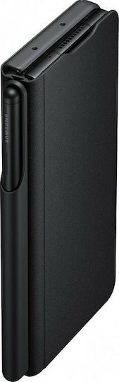 Samsung Книга Кожа Черен (Galaxy Z Fold 3)