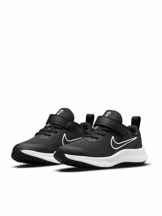 Star Runner Star Runner 3 Kids Sports Shoes Running with Hoop & Loop Closure Black / White