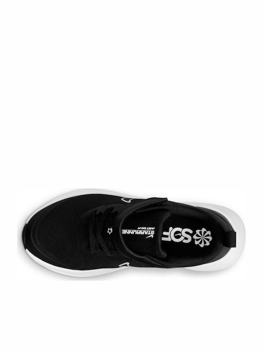 Star Runner Star Runner 3 Kids Sports Shoes Running with Hoop & Loop Closure Black / White