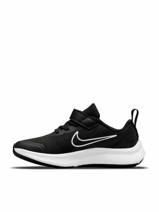 Star Runner Star Runner 3 Kids Sports Shoes Running with Hoop & Loop Closure Black / White